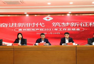 奮進(jìn)新時代 筑夢新征程——貴州陽光產(chǎn)權(quán)召開2021年度工作總結(jié)會