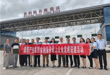 黨建引領(lǐng)聚合力  合作共贏謀發(fā)展——貴陽產(chǎn)控集團(tuán)金融服務(wù)鏈企業(yè)與貴陽綜保產(chǎn)發(fā)公司、貴金支付公司聯(lián)合開展黨建交流活動