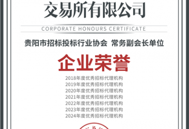 喜報(bào)！“七連冠”！貴州陽光產(chǎn)權(quán)交易所再獲“優(yōu)秀招標(biāo)代理機(jī)構(gòu)”殊榮